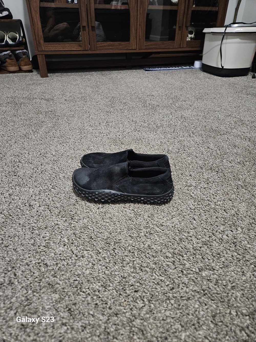 Merrell Barefoot Women’s Size 6 Black Suede Slip On Minimalist Shoes J98808